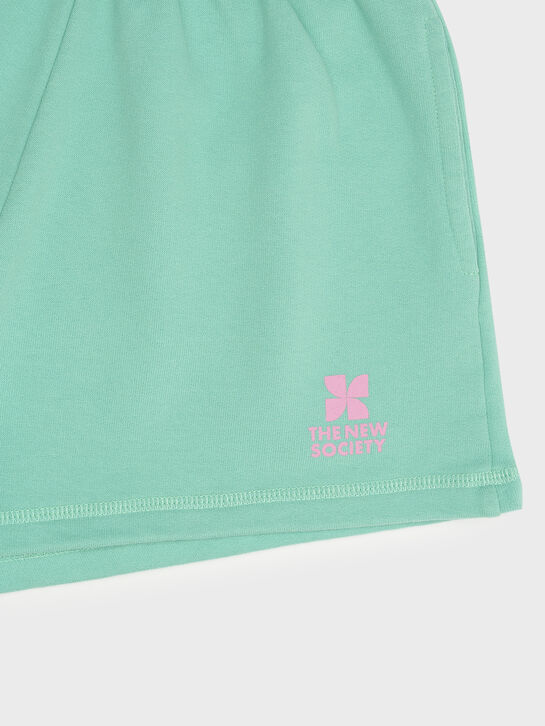 Шорты трикотажные, зеленые The New Society | Фото 3