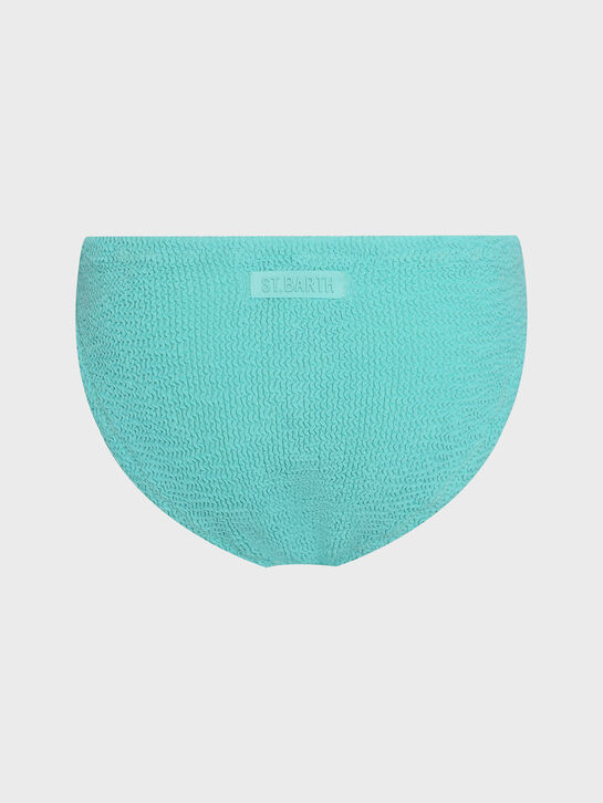 Купальник из жатой ткани, бирюзовый Saint Barth | Фото 5