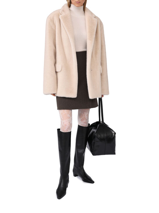 Пальто из эко-меха Flashin | Фото 2