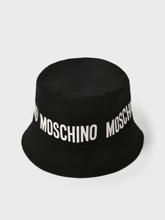 Панама с белым лого, черная Moschino | Фото 1