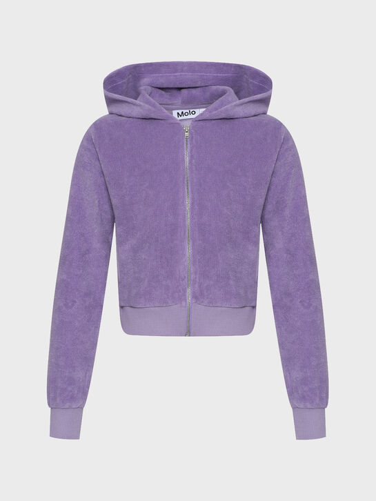 Куртка спортивная велюровая, сиреневая Molo | Фото 1