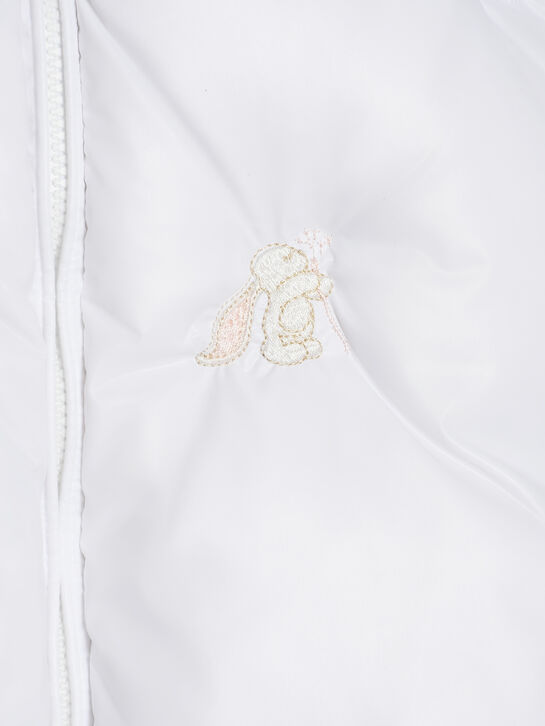 Конверт с отделкой мехом лисы, белый Manudieci | Фото 3