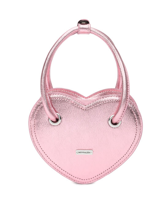 Сумка в форме сердца, розовая Monnalisa | Фото 1