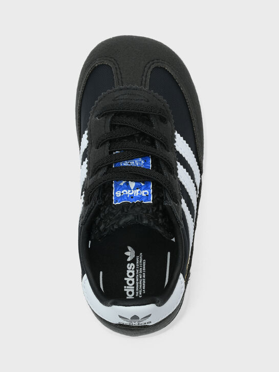 Черные кроссовки с белой отделкой Adidas | Фото 4