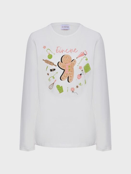 Пижама с принтом &quot;имбирный пряник&quot; Eirene | Фото 5