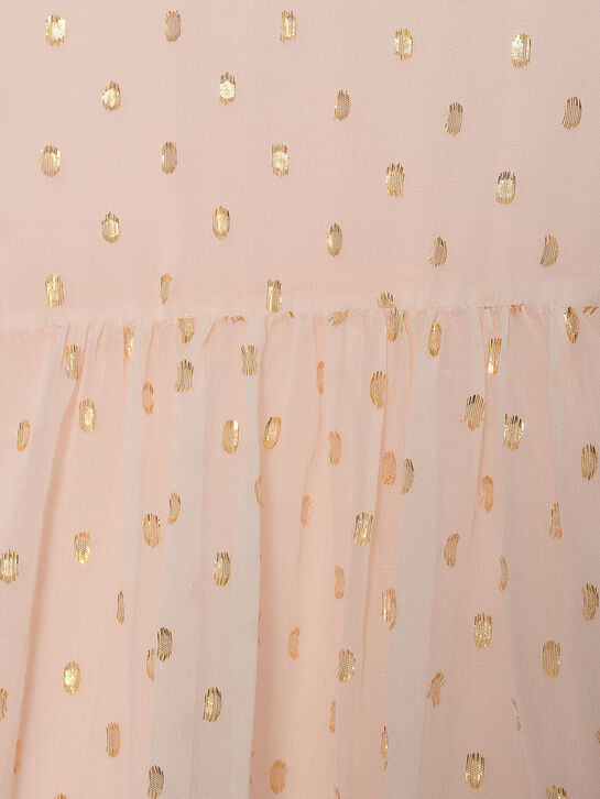 Платье в горошек, розовое Chloe | Фото 3