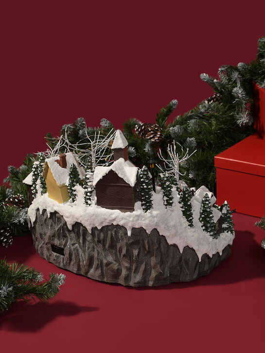 Новогодний сувенир &quot;Деревня в горах&quot; с адаптером, 22,7x23,6x38,8 см LED Timstor | Фото 4
