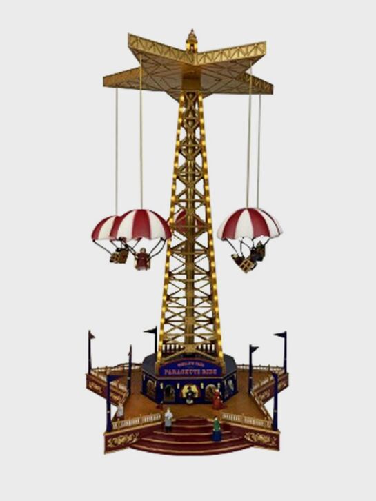 Новогодний сувенир &quot;Цепочная Карусель с парашютами&quot; Musicboxworld | Фото 1