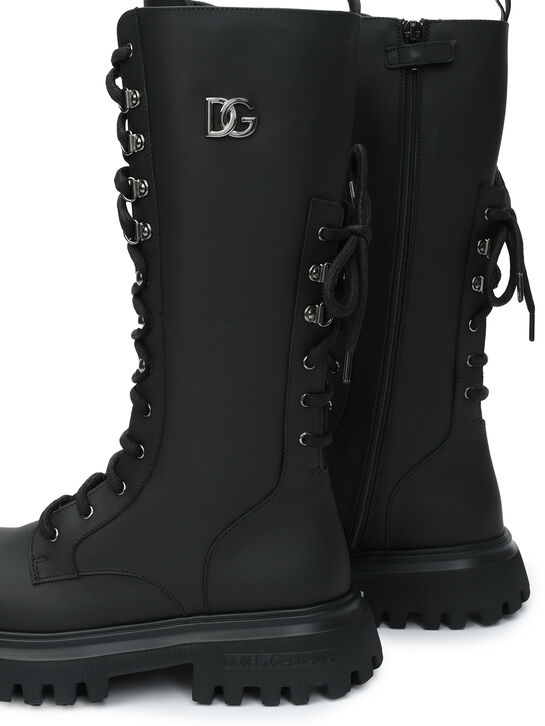 Ботинки высокие со шнуровкой Dolce&Gabbana | Фото 3