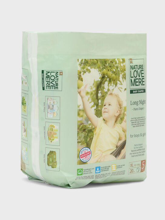 Подгузник-трусики ночные Long Night XL 10-14 кг, 20 шт NATURE LOVE MERE | Фото 2