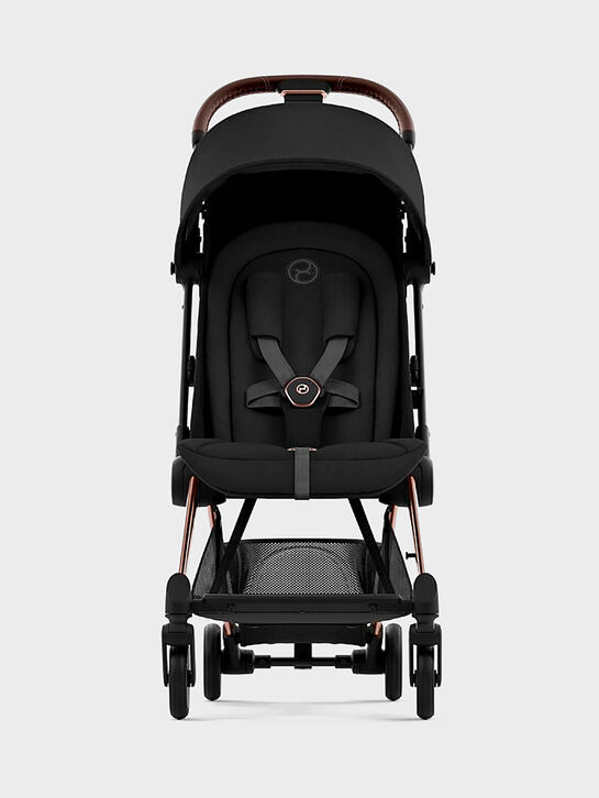 Коляска прогулочная Coya Rosegold Sepia Black с дождевиком CYBEX | Фото 3