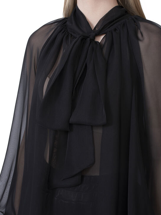 Блуза прозрачная, черная Flashin | Фото 9