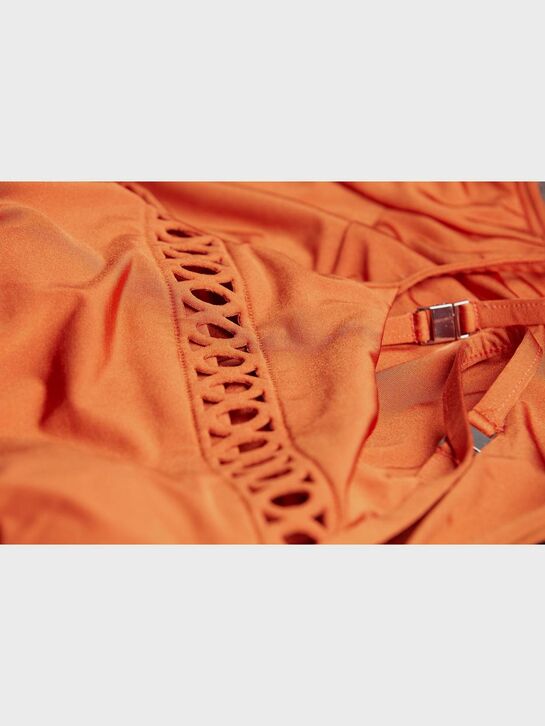 Купальник для беременных слитный на бретельках, горчичный Cache Coeur | Фото 9