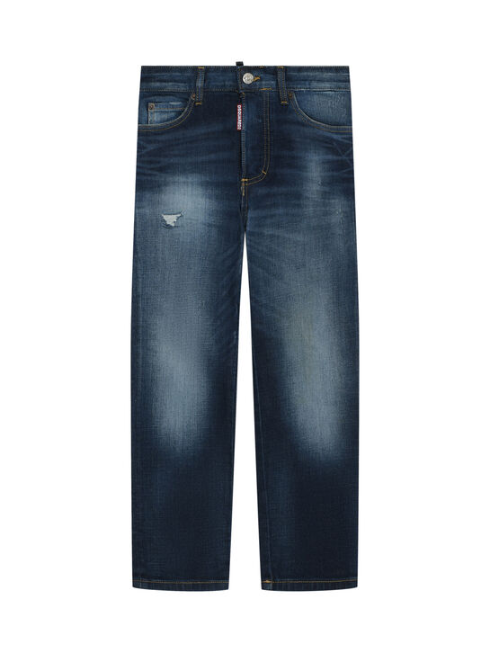 Джинсы boss fit, синие Dsquared2 | Фото 1