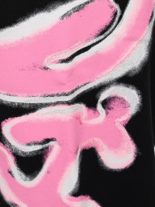 Спортивные брюки с розовым лого, черные Disclaimer | Фото 3