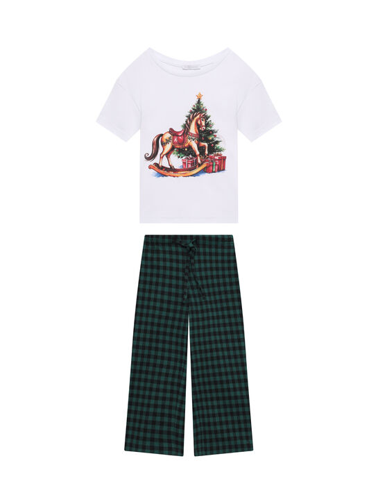 Пижама с новогодним принтом Dan Maralex | Фото 1