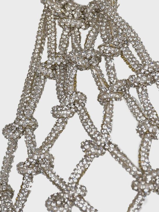 Плетеный топ, серебристый ALINE | Фото 3