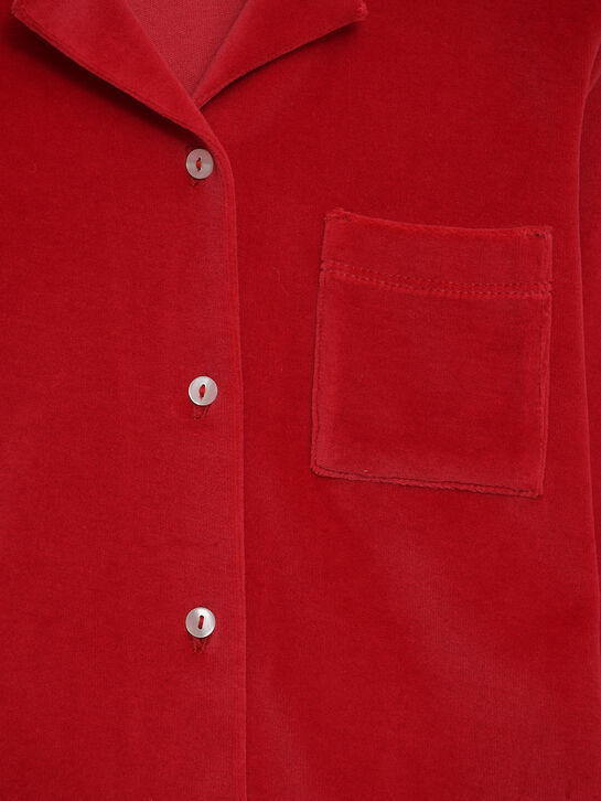 Пижама из велюра, красная Story Loris | Фото 6