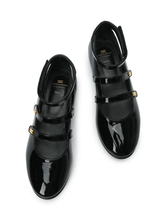 Туфли лаковые черные Elisabetta Franchi | Фото 5