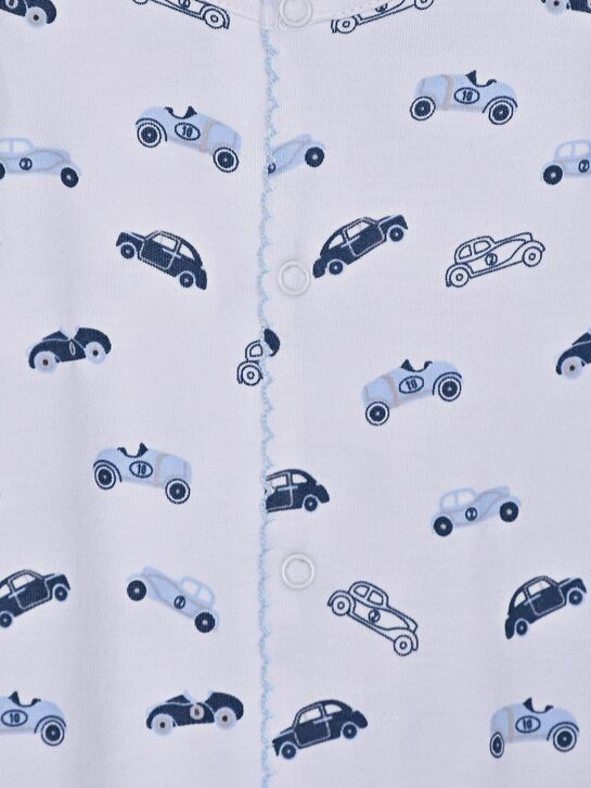 Трикотажный комбинезон с принтом &quot;машинки&quot; Lyda Baby | Фото 3