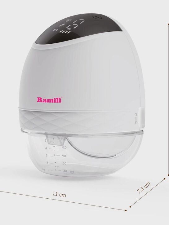 Бионический электрический молокоотсос SE500 с бутылочкой 240 мл Ramili | Фото 3