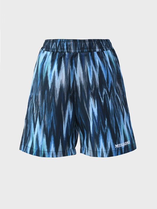 Шорты для купания, принт синие зигзаги Missoni | Фото 1