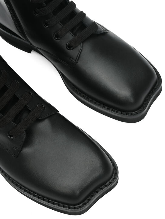 Ботинки с флисовой подкладкой, черные MM6 | Фото 4