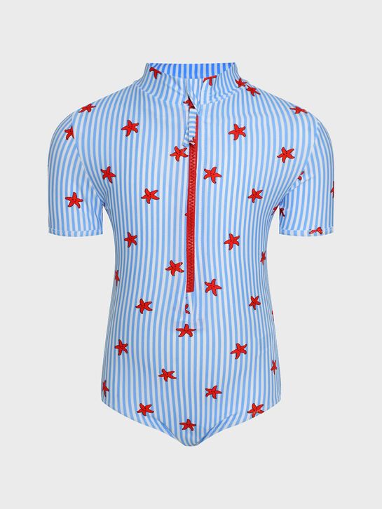 Купальник в полоску с принтом &quot;звезды&quot; Saint Barth | Фото 1