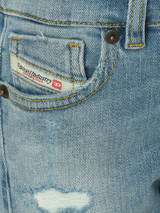 Джинсы выбеленные с разрезами Diesel | Фото 3