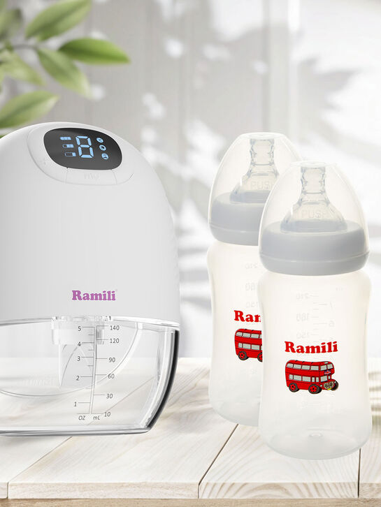 Четырехфазный бионический молокоотсос Ramili SE300 с двумя бутылочками 240ML (SE300240MLX2)  | Фото 5