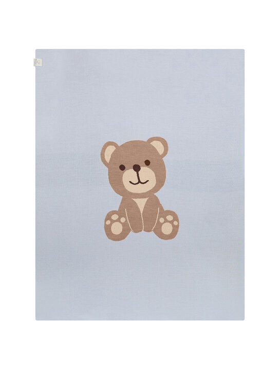 Плед вязаный, декор медвежонок Maglificio di Verona | Фото 2