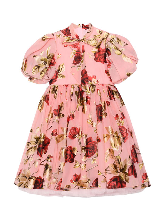 Платье с принтом &quot;розы&quot; Junona | Фото 1