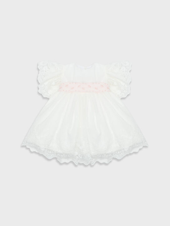 Платье с ажурной вышивкой, белое Marlu | Фото 1