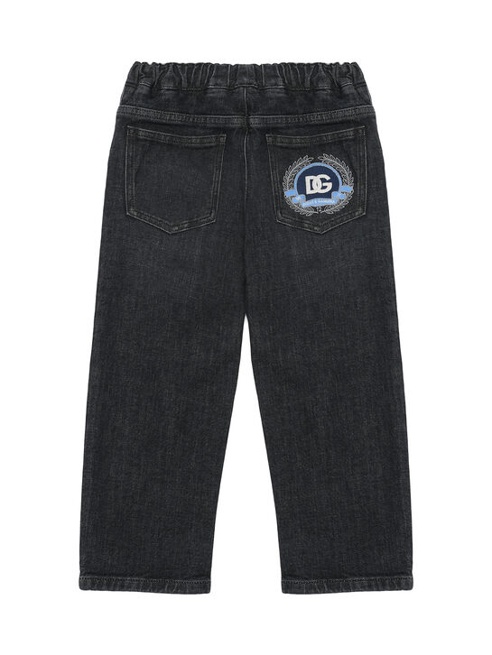 Джинсы с поясом на кулиске Dolce&Gabbana | Фото 2