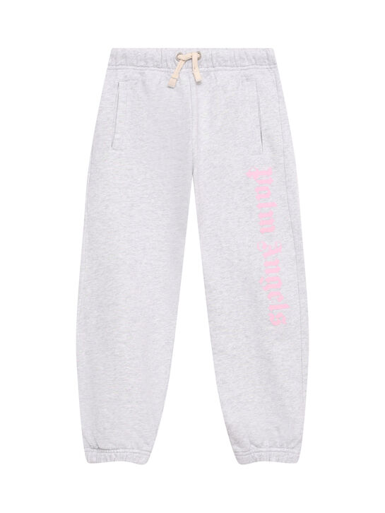 Спортивные брюки с розовым лого Palm Angels | Фото 1