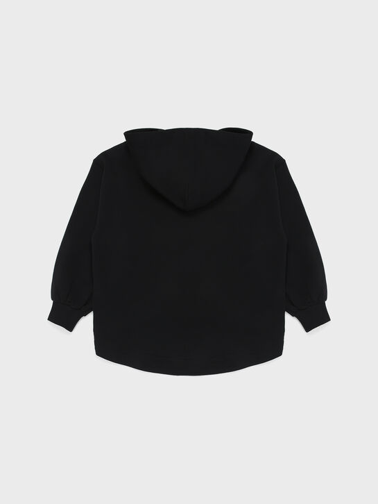 Спортивная куртка с лого в тон, черная Diesel | Фото 2