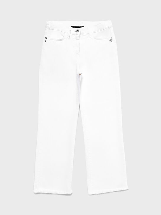 Джинсы прямого кроя, белые Patrizia Pepe | Фото 1