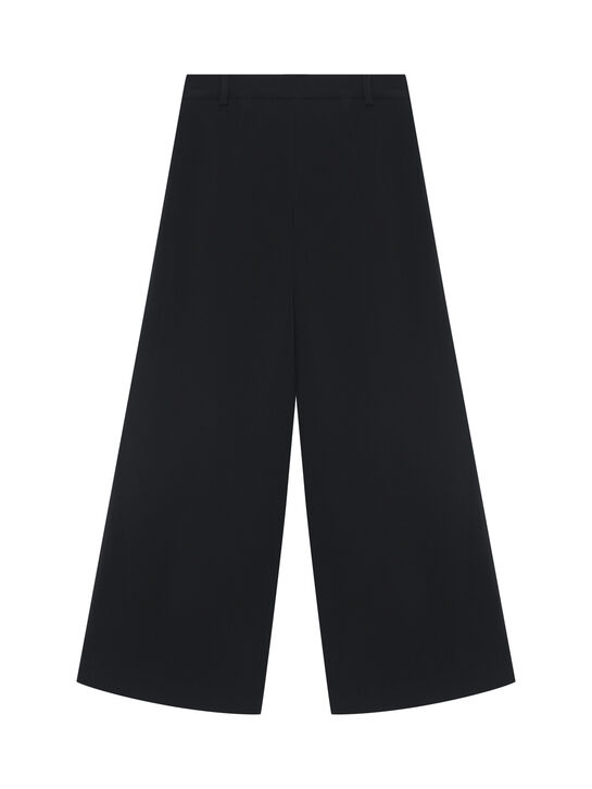 Брюки широкие, черные Elisabetta Franchi | Фото 2