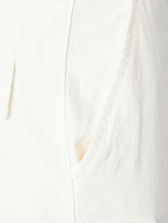 Брюки белого цвета с карманами карго Eleventy | Фото 3