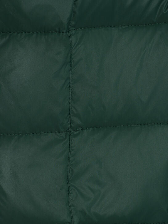 Комбинезон с мехом енота на капюшоне, зеленый Manudieci | Фото 3