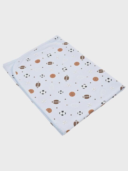 Одеяло с принтом &quot;спортивный инвентарь&quot; Lyda Baby | Фото 1