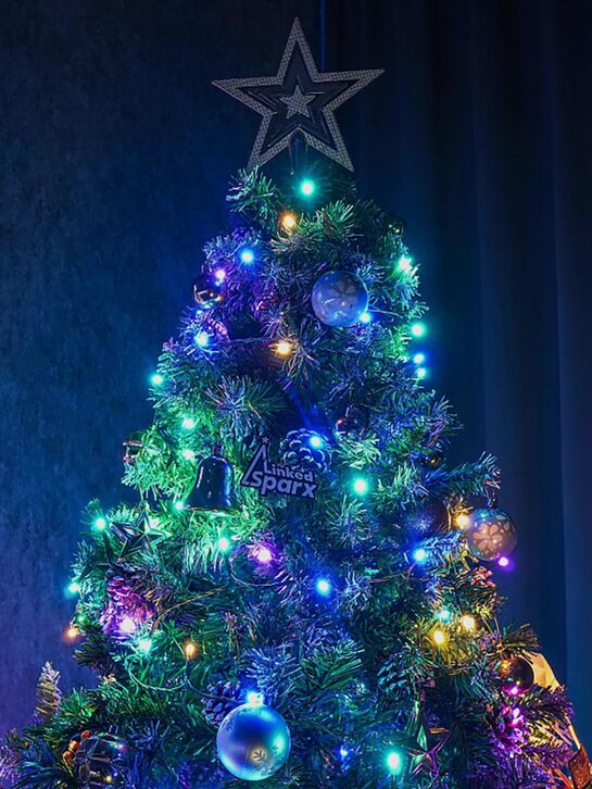 Гирлянда STRING 210 ламп, 1700см, RGB, многоцветный + белый, управление через приложение LinkedSparx | Фото 5