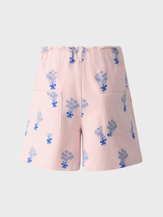 Шорты с принтом &quot;букеты&quot;, розовые Weekend house kids | Фото 3