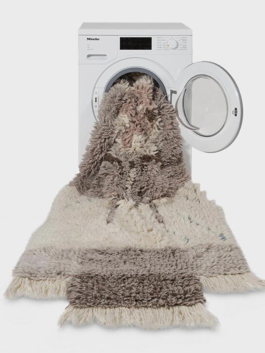 Шерстяной стираемый ковер Zuni 240х90 Lorena Canals | Фото 6