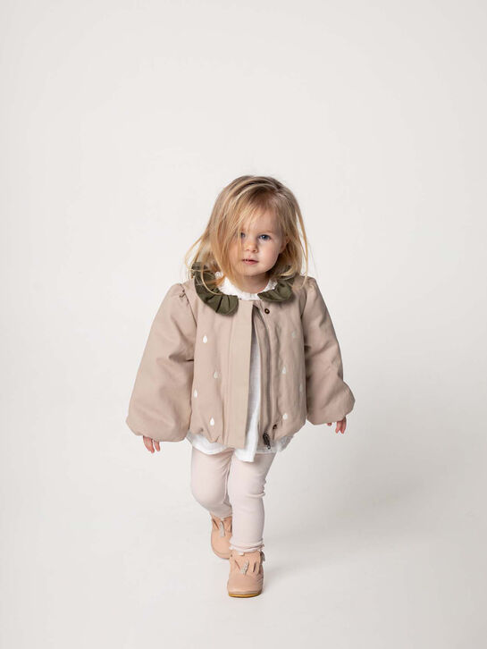 Леггинсы в рубчик, кремовые Donsje | Фото 2