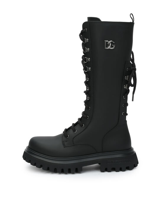 Ботинки высокие со шнуровкой Dolce&Gabbana | Фото 1