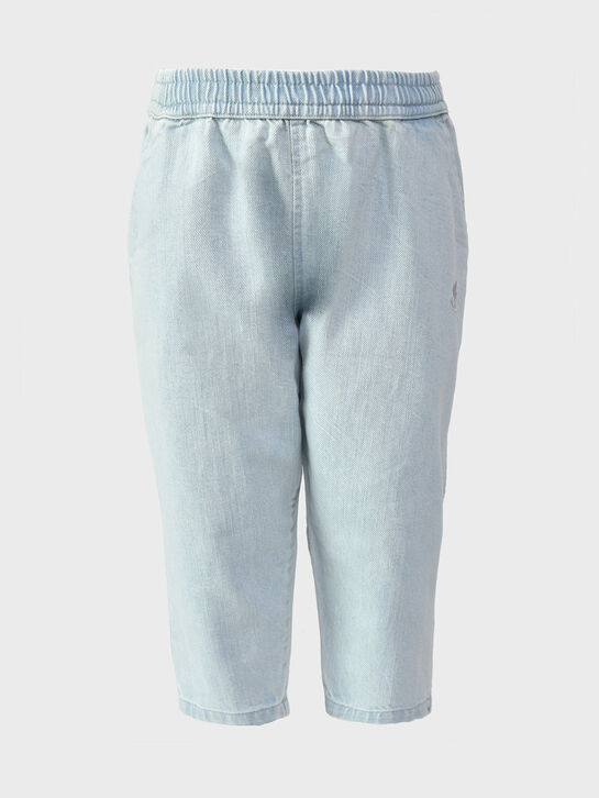 Джинсы с поясе на резинке, голубые Molo | Фото 1