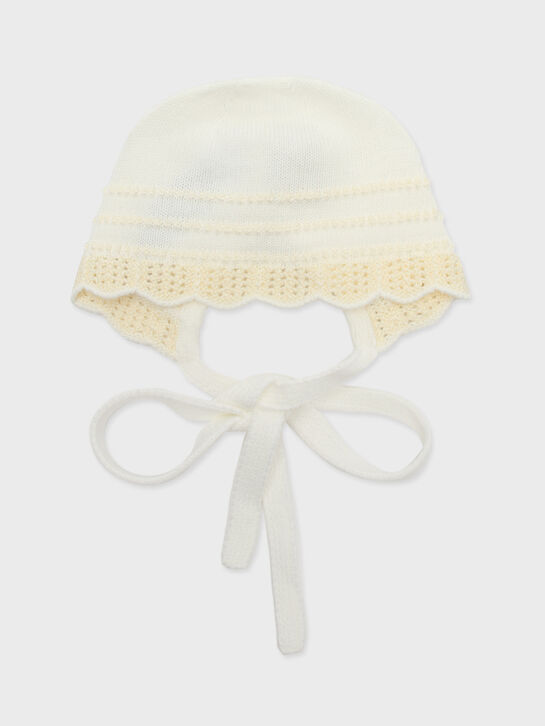 Чепчик с кружевной тесьмой, кремовый Paz Rodriguez | Фото 1