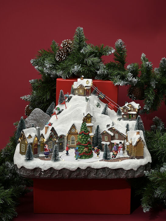 Новогодний сувенир &quot;Зимняя деревня&quot; Musicboxworld | Фото 2