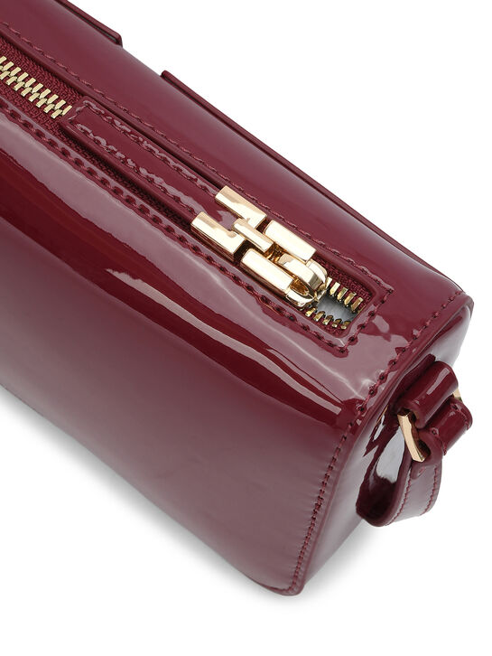 Сумка лаковая прямоугольная Elisabetta Franchi | Фото 5